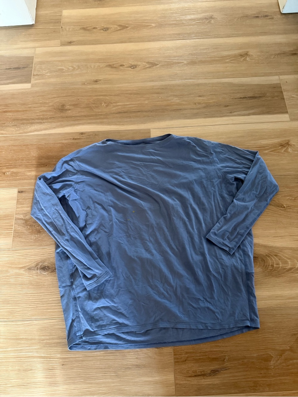 Blue buttery soft high neck Lulu lemon top. Comfy material and fit.
